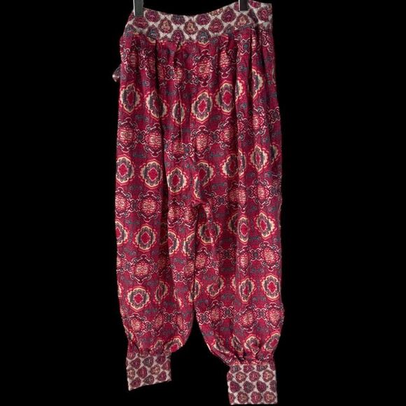 Intimately Free People Holibabe Women's Sleep Pants Pink Side Tie Baloon Sz XS - Picture 3 of 8